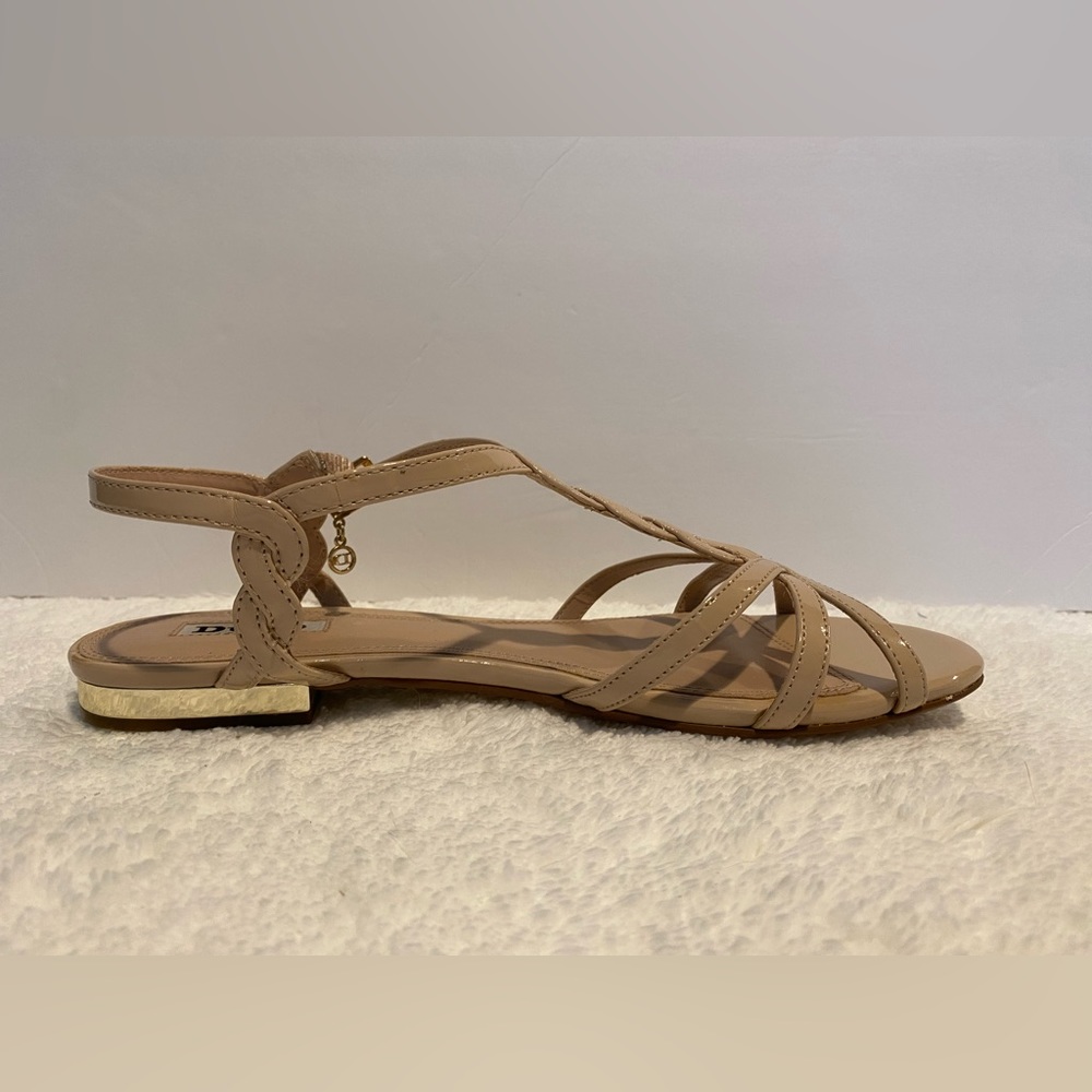 Dune London Flat Sandal- Newark, Size 39 (US 8.5)